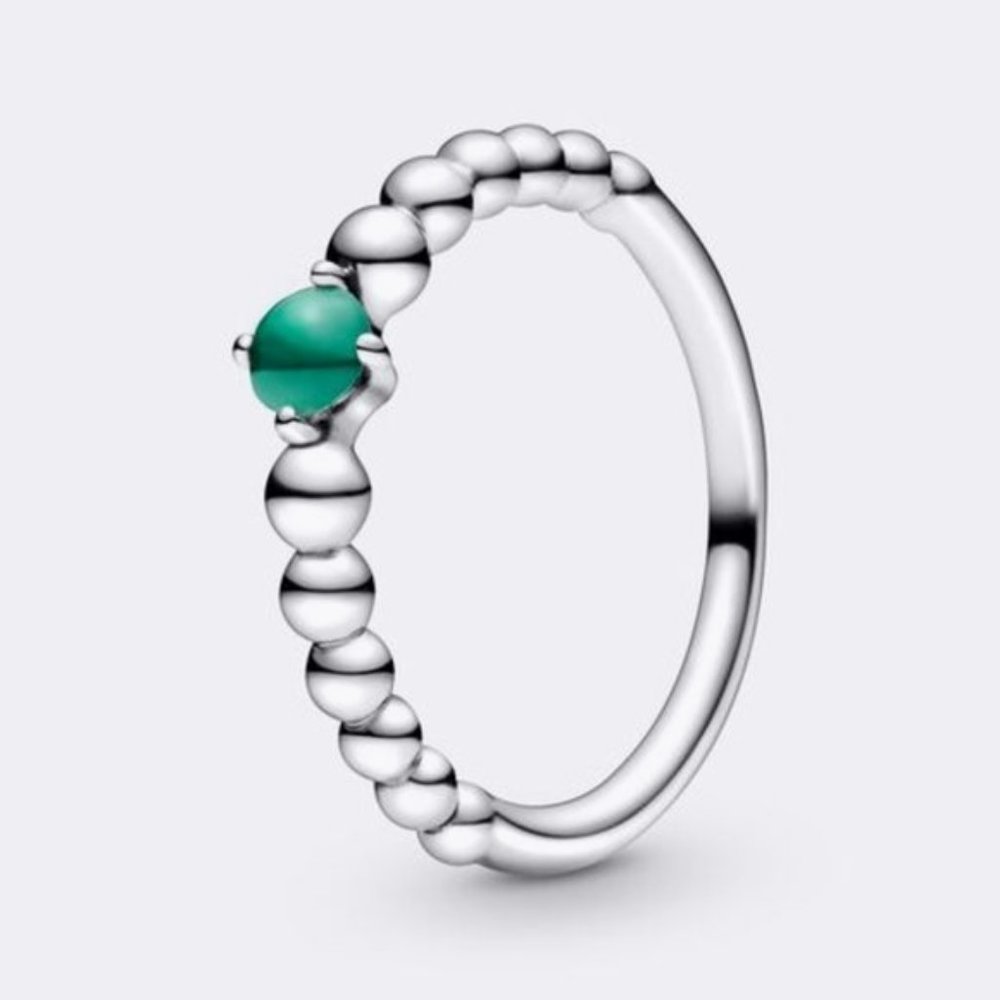Pandora Rainforest Green Beaded Ring